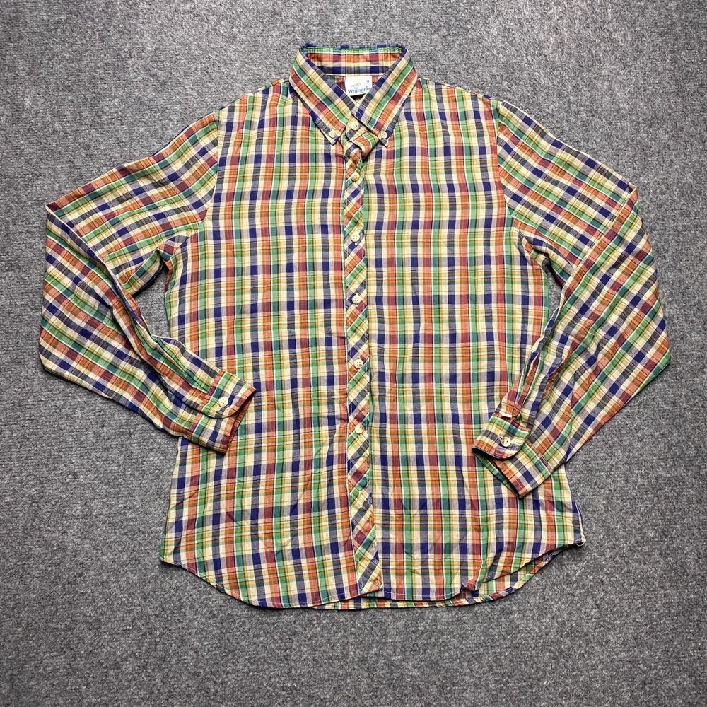 Vintage Wrangler Shirt Womens‎ 11 Button 60s USA Cowboy Western Rodeo Ranch Work